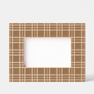 Plaid Design Laser  Etched Frames