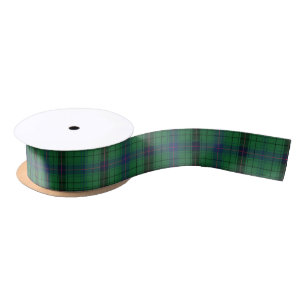 Plaid Elegant Clan Sutherland Rustic Tartan Satin Ribbon