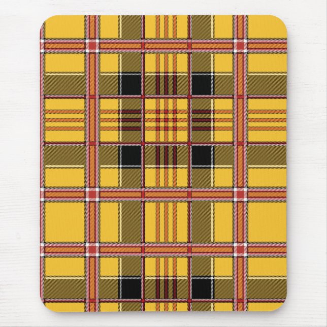 Plaid Fabric Brown Stripes Texture  Mouse Mat (Front)