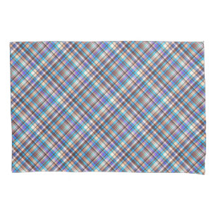 Plaid Fabric Chequered Print Pattern-57688 Pillowcase