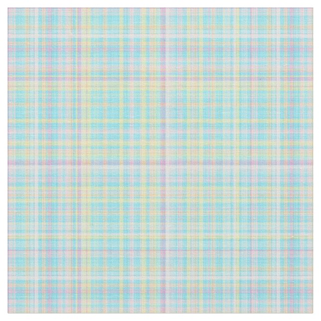 Plaid Fabric-Pastel Baby Blends 04 Fabric (Close Up)
