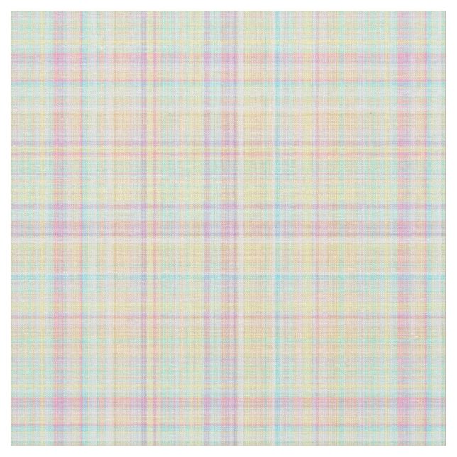 Plaid Fabric-Pastel Baby Blends 08 Fabric (Close Up)