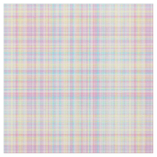 Plaid Fabric-Pastel Baby Blends 09 Fabric (Close Up)