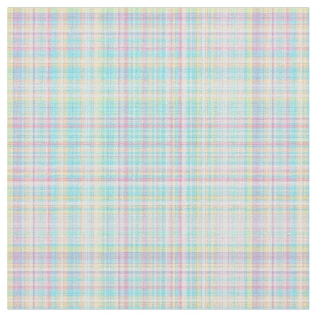 Plaid Fabric-Pastel Baby Blends 10 Fabric (Close Up)