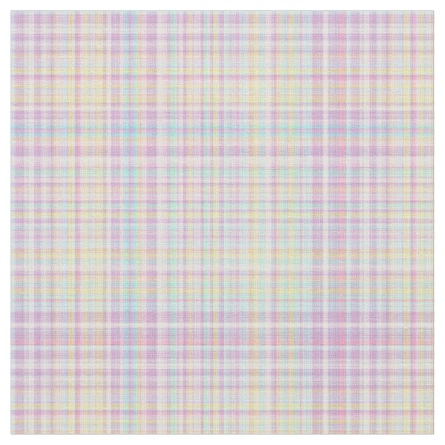 Plaid Fabric-Pastel Baby Blends 23 Fabric (Close Up)
