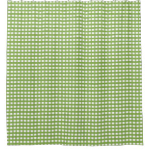 Plaid Fabric Pattern Shower Curtain