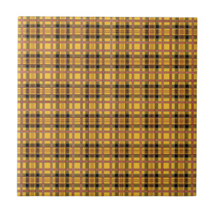 Plaid Fabric Texture Brown Stripes-52628 Tile