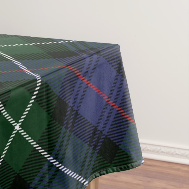 Plaid Family Holidays Rustic Clan MacKenzie Tartan Tablecloth (In Situ)
