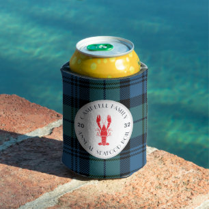 Plaid Family Lobster Boil Any Occasion Tartan Can Cooler