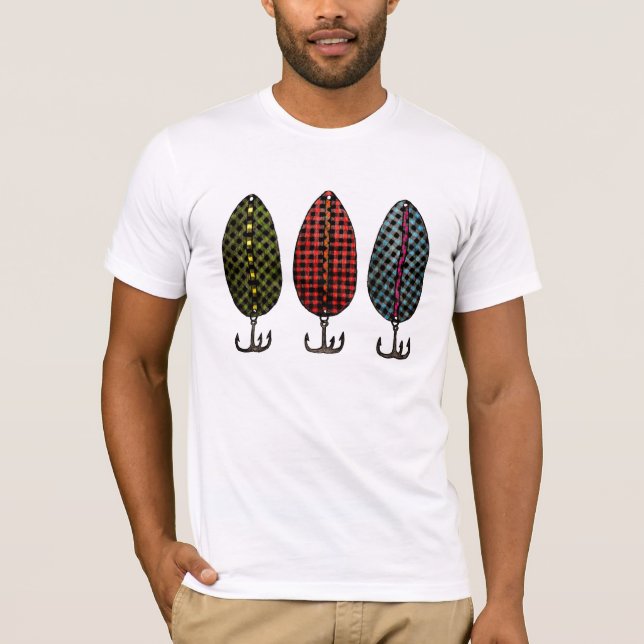 Plaid fish lures tees - Sasquatch Signature S (Front)