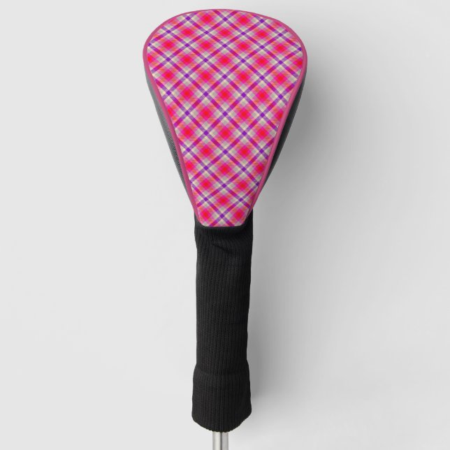 Plaid Golf Head Cover (Front)