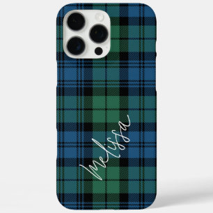Plaid Green Classic Rustic Campbell Tartan iPhone 16 Pro Max Case