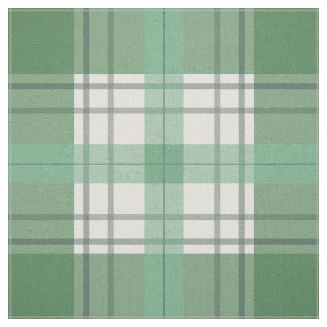 plaid green fabric (Swatch)