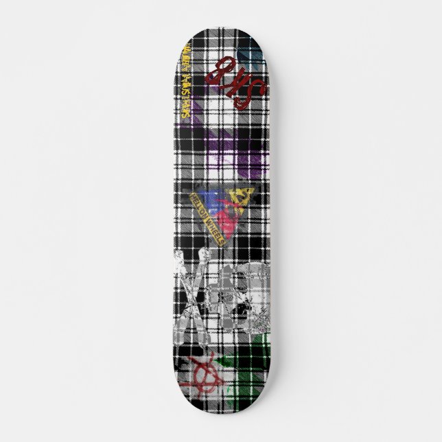 Plaid Grunge Skateboard (Front)
