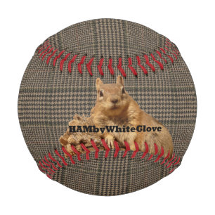 Plaid HAMbyWhiteGlove Squirrel Logo - Baseball