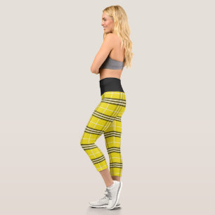 Plaid Hatter Capri Leggings