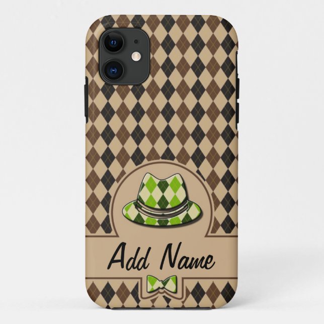 Plaid Hipster customisable Case-Mate iPhone Case (Back)