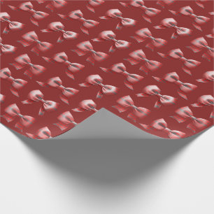 Plaid Holiday Bow Gift Wrapping Paper
