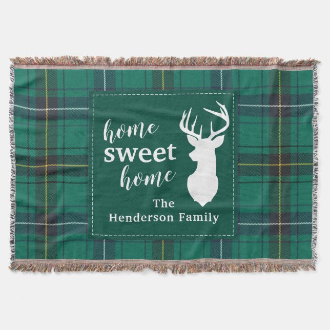 Plaid Holiday Classic Henderson Tartan Throw Blanket (Front)