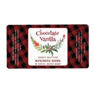 Plaid Holiday holly brunch typography product