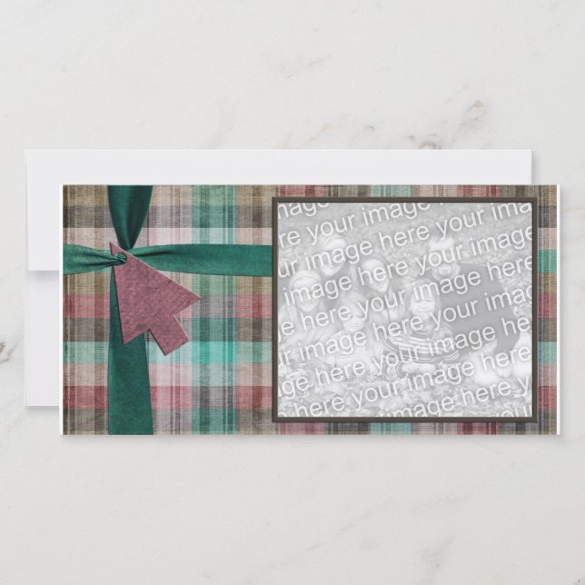 Plaid Holiday Photo Template (Front)