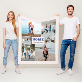 Plaid Home Personalised Photo Blanket