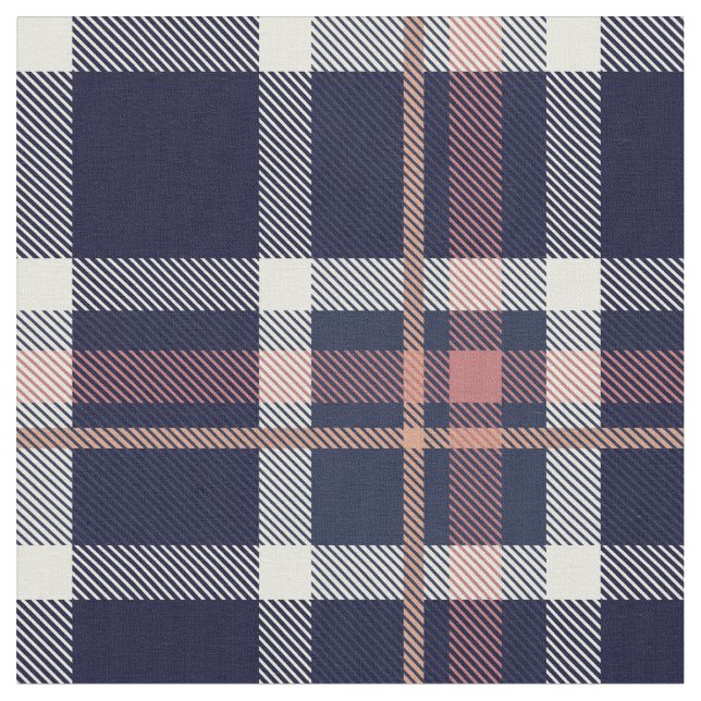 Plaid in Purple and Pink Fabric (Close Up)