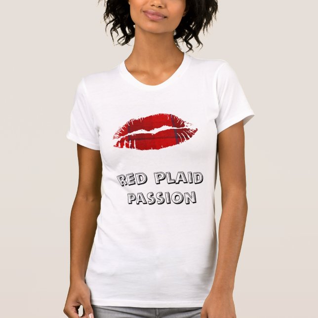 Plaid Lips T-Shirt (Front)