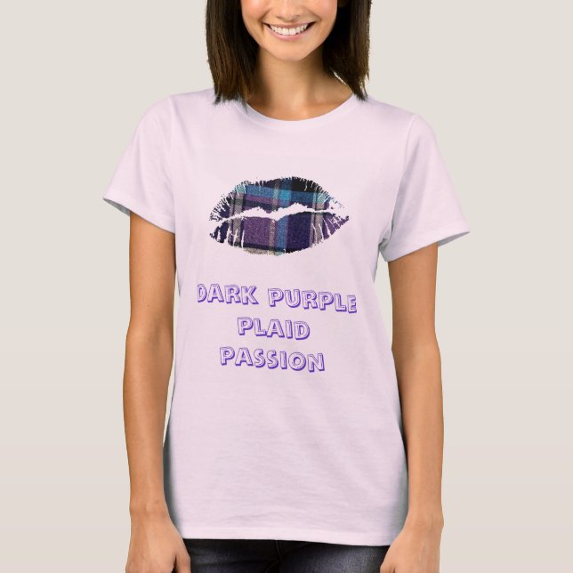 Plaid Lips T-Shirt (Front)