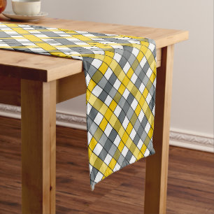 PLAID LONG TABLE RUNNER