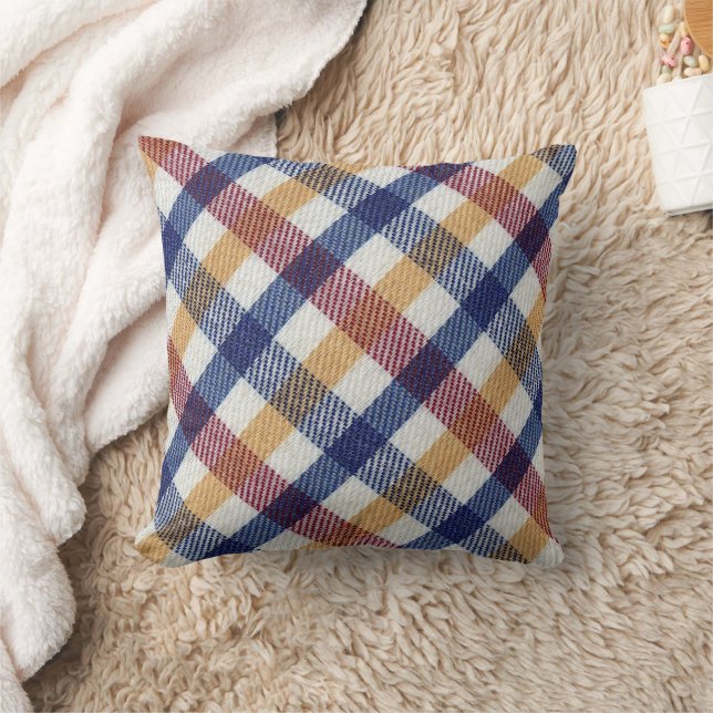 Plaid Look Cushion (Blanket)
