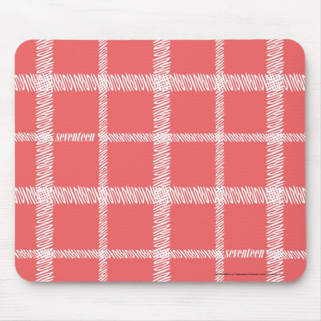 Plaid LtPink Mouse Mat (Front)