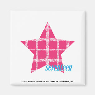 Plaid Magenta 3 Magnet