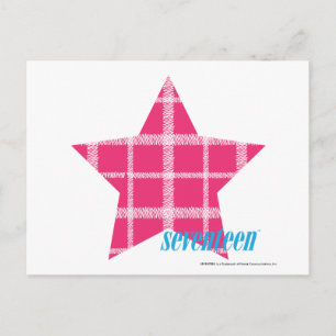 Plaid Magenta 3 Postcard