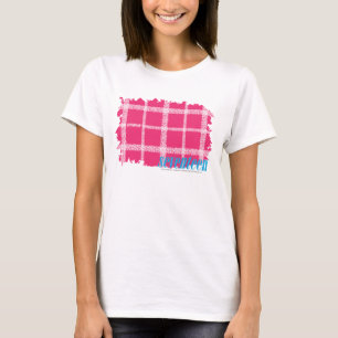 Plaid Magenta 4 T-Shirt