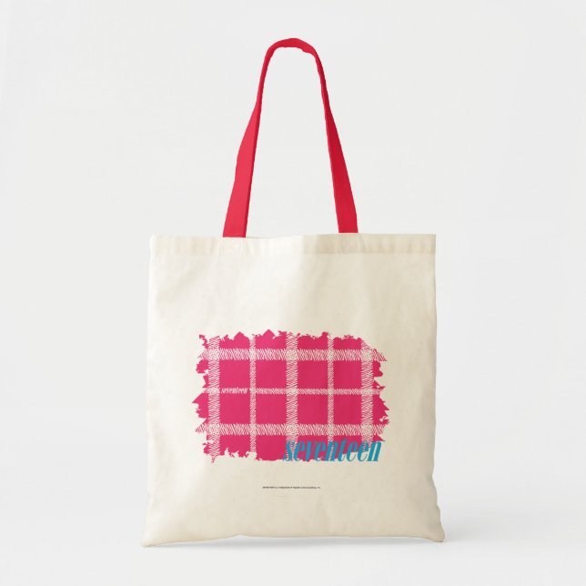 Plaid Magenta 4 Tote Bag (Front)