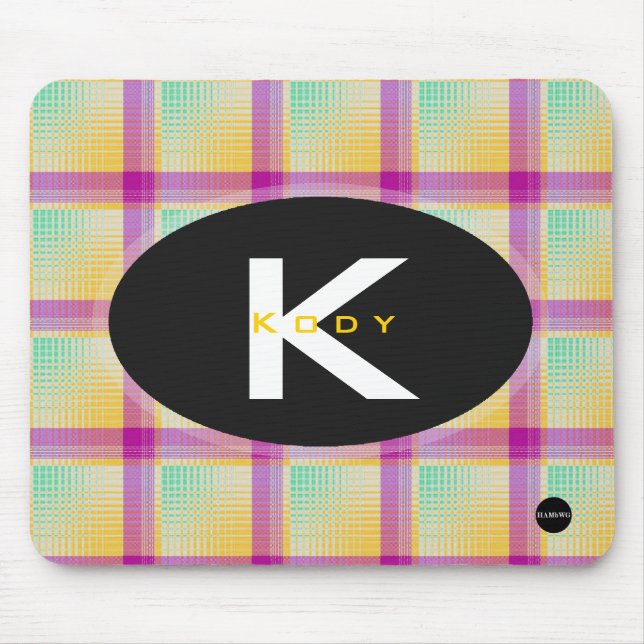 Plaid Mousepad - HAMbyWG (Front)