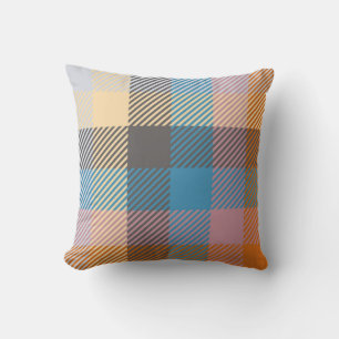 Plaid or tartan vintage abstract, home decor, back cushion