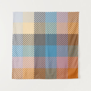 Plaid or tartan vintage abstract, home decor, back tapestry