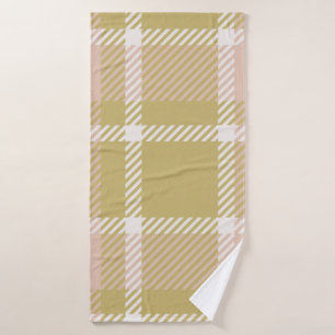 Plaid or tartan vintage background or texture in m bath towel