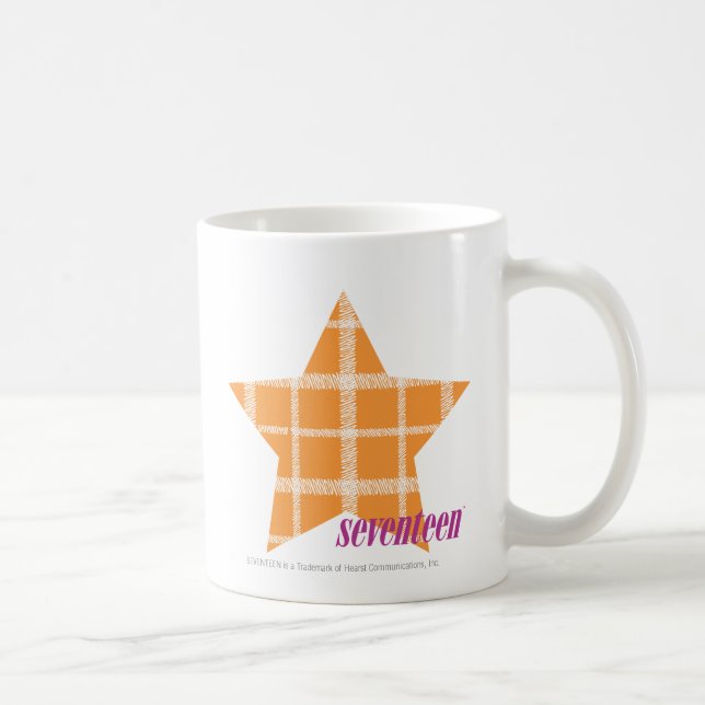 Plaid Orange 2 Coffee Mug (Right)