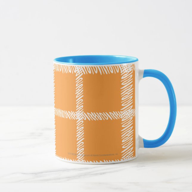 Plaid Orange Mug (Right)