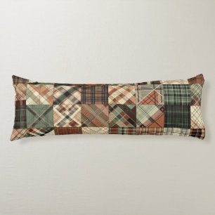 Plaid Patchwork Cosy Body Cushion