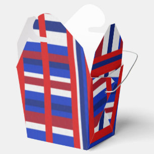 Plaid Patriot Favour Box