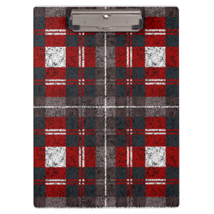 Plaid Pattern Clipboard Chequered Design