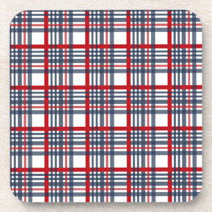 Plaid pattern coaster