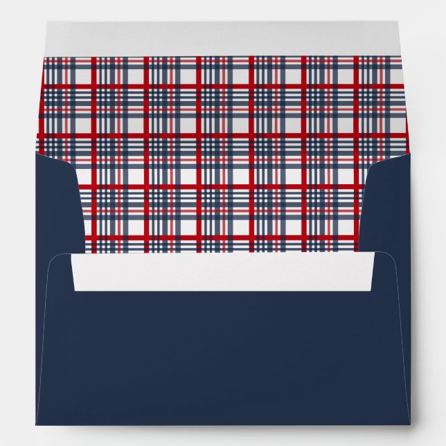 Plaid pattern envelopes (Back (Bottom))