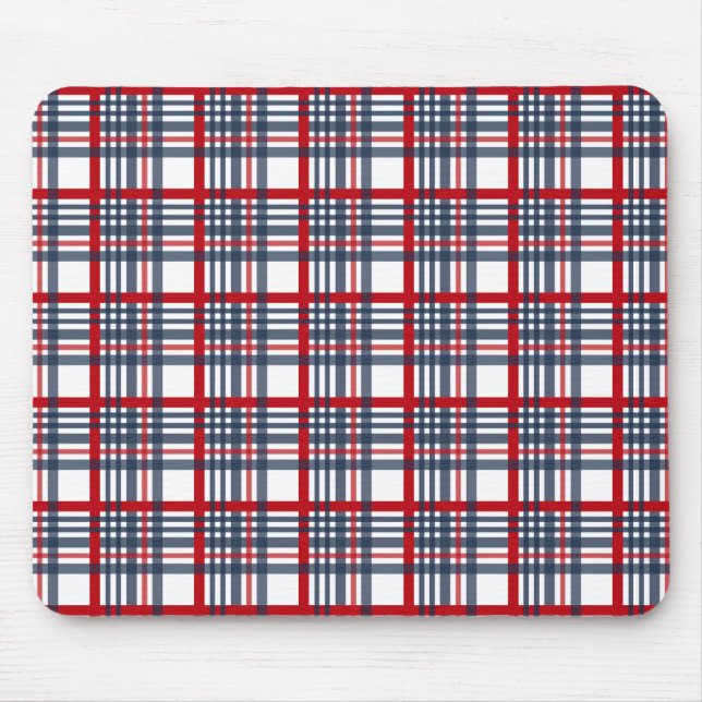 Plaid pattern mouse mat (Front)