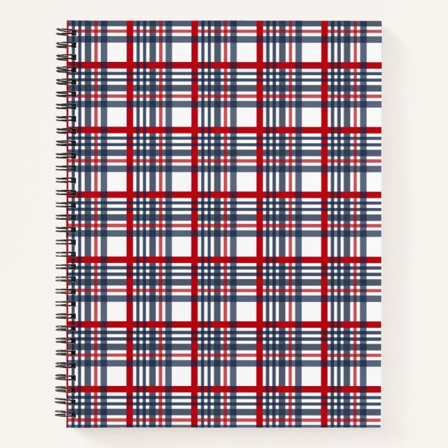 Plaid pattern notebook (Front)
