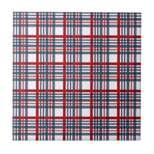 Plaid pattern tile